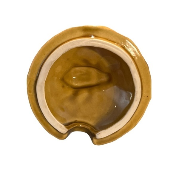 Vintage MCM Lidded Honey Pot Bee Beehive Made by Knobler of Japan in 60s - Picture 6 of 7